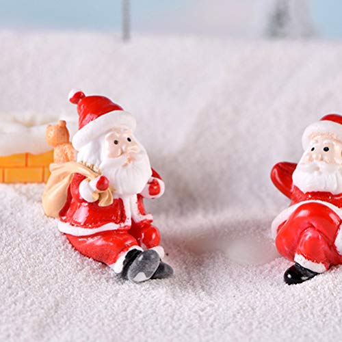 BESPORTBLE 23 Pcs Christmas Resin Miniature Mini Christmas Figurines Artificial Landscape Decoration Resin Craft Adornment