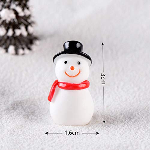 BESPORTBLE 23 Pcs Christmas Resin Miniature Mini Christmas Figurines Artificial Landscape Decoration Resin Craft Adornment