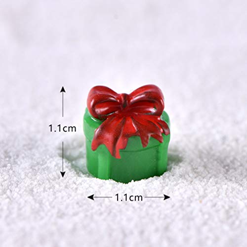 BESPORTBLE 23 Pcs Christmas Resin Miniature Mini Christmas Figurines Artificial Landscape Decoration Resin Craft Adornment