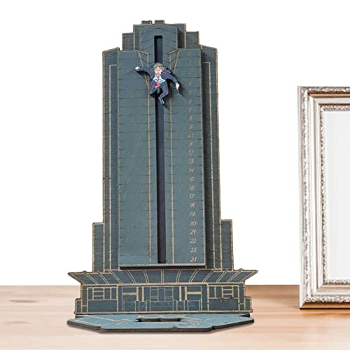 Firulab Die Hard Advent Calendar, Hans Gruber Falling off Nakatomi Plaza, Christmas Advent Calendar for Tabletop Wooden Home Oudoor Decorations Funny Gift