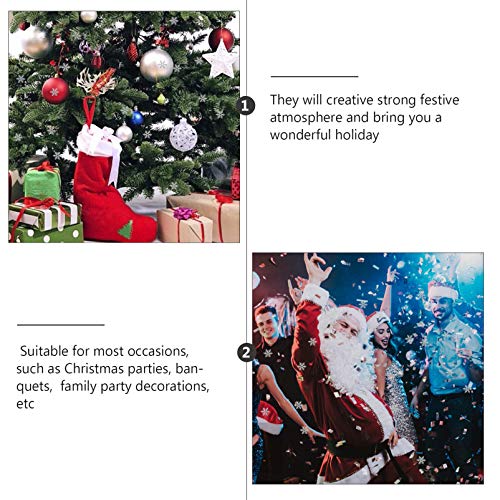 ABOOFAN 600Pcs Snowflakes Confetti Christmas Confetti Party Table Scatter Tabletop Decorations for Christmas Wonderland Winter Frozen Party