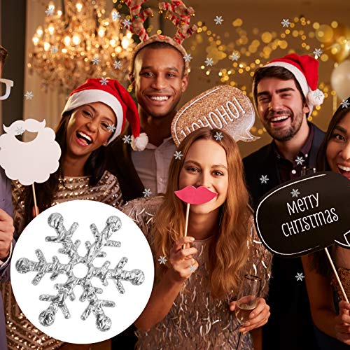 ABOOFAN 600Pcs Snowflakes Confetti Christmas Confetti Party Table Scatter Tabletop Decorations for Christmas Wonderland Winter Frozen Party