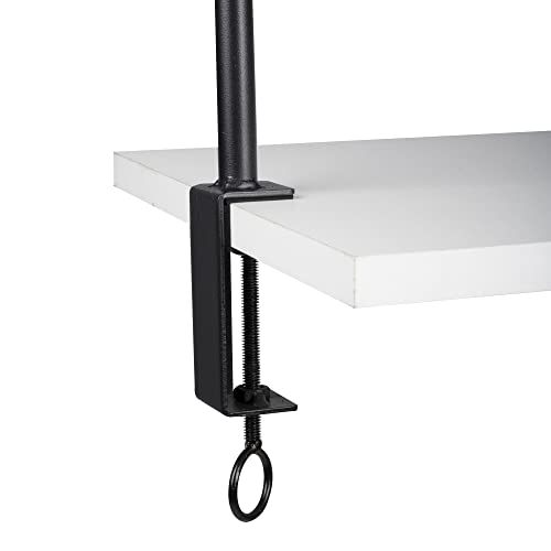 Adjustable Black Metal Over Table Hanging Rack Rail Pole Rod Frame Clamp for Balloons Flowers Lights and Other Decorations
