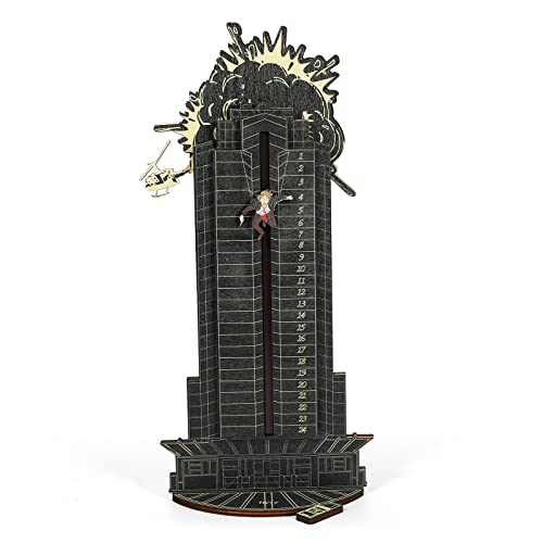 2023 New Christmas Die Hard Advent Calendar, Die Hard Advent Calendar, Christmas Countdown Calendar Wooden Tabletop Decorations Xmas Gift Hans Grube Interactive Advent Calendar, D/Explosion-Black