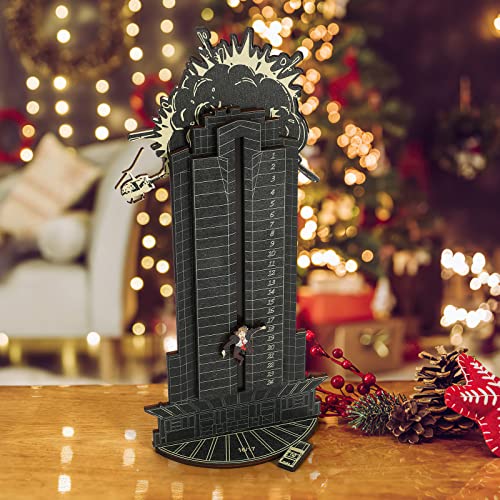 2023 New Christmas Die Hard Advent Calendar, Die Hard Advent Calendar, Christmas Countdown Calendar Wooden Tabletop Decorations Xmas Gift Hans Grube Interactive Advent Calendar, D/Explosion-Black