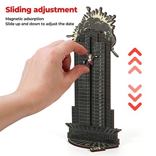 2023 New Christmas Die Hard Advent Calendar, Die Hard Advent Calendar, Christmas Countdown Calendar Wooden Tabletop Decorations Xmas Gift Hans Grube Interactive Advent Calendar, D/Explosion-Black