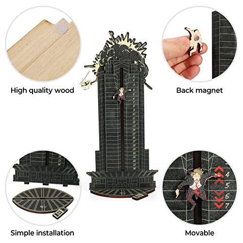 2023 New Christmas Die Hard Advent Calendar, Die Hard Advent Calendar, Christmas Countdown Calendar Wooden Tabletop Decorations Xmas Gift Hans Grube Interactive Advent Calendar, D/Explosion-Black
