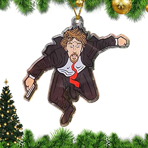 Christmas Die Hard Advent Calendar - Die Hard Advent Calendar -hans Gruber Falling Off Off Nakatomi Plaza -Tabletop Wooden Decorations Ornament, Christmas Countdown Calendars, Xm-as Gift,Party Favors