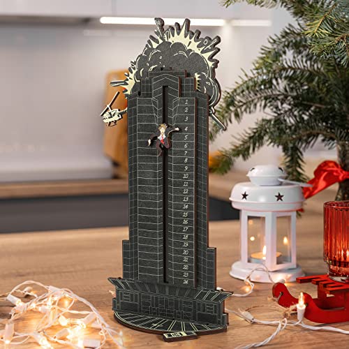 2023 New Christmas Die Hard Advent Calendar, Die Hard Advent Calendar, Christmas Countdown Calendar Wooden Tabletop Decorations Xmas Gift Hans Grube Interactive Advent Calendar, D/Explosion-Black