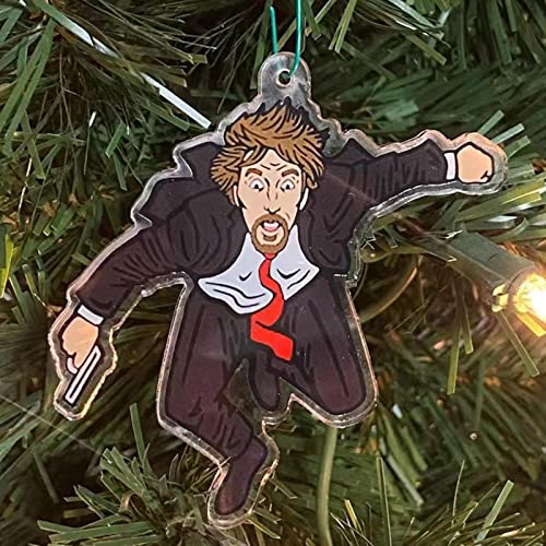 Christmas Die Hard Advent Calendar - Die Hard Advent Calendar -hans Gruber Falling Off Off Nakatomi Plaza -Tabletop Wooden Decorations Ornament, Christmas Countdown Calendars, Xm-as Gift,Party Favors