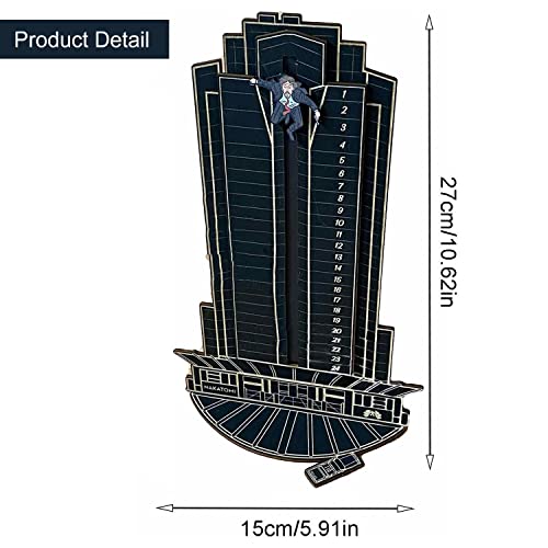 Christmas Die Hard Advent Calendar,Christmas Countdown Calendars,Christmas Hans Gruber Interactive Advent Calendar for Tabletop Decorations,Party Favors, Classroom Prizes,Xmas Gift (Black)