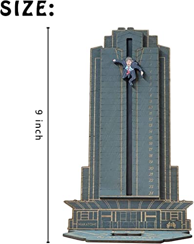 Die Hard Advent Calendar Hans Gruber Falling off Off,Christmas Countdown Calend Falling off Nakatomi Plaza, Tabletop Wooden Home Oudoor Decorations Funny Gift (Blue)
