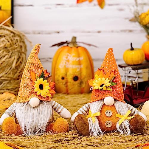 Ditanpu Fall Gonk Gnomes Plush Decorations, Gnomes Gifts Holiday Decor Ornaments Autumn Thanksgiving Day, Christmas Gnomes Plush Stuffed Decor Ornaments For Tiered Tray Tabletop