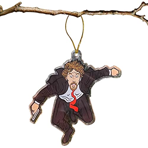 Christmas Die Hard Advent Calendar - Die Hard Advent Calendar -hans Gruber Falling Off Off Nakatomi Plaza -Tabletop Wooden Decorations Ornament, Christmas Countdown Calendars, Xm-as Gift,Party Favors