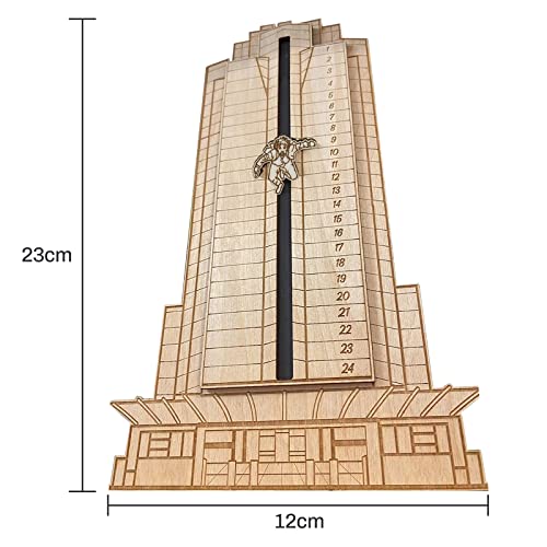 Christmas Die Hard Advent Calendar,Christmas Countdown Calendars,Christmas Hans Gruber Interactive Advent Calendar for Tabletop Decorations,Party Favors, Classroom Prizes,Xmas Gift