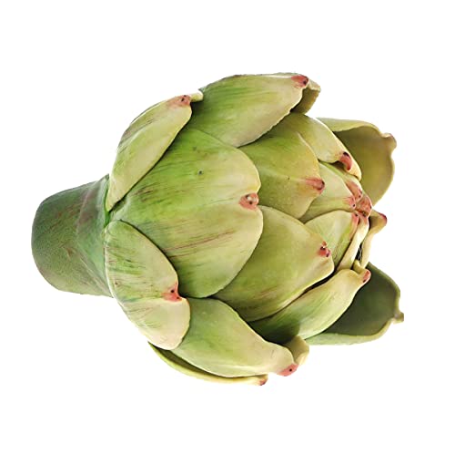 Meiwlong 6Pcs Artificial Fake Vegetable Small Green Artichoke Faux Realistic Flowers Bouquet Decoration Centerpiece Wedding Christmas Home Tabletop Kitchen