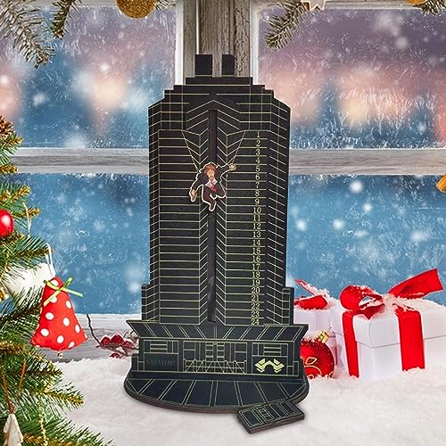 Die Hard Advent Calendar, Christmas Die Hard Advent Calenda, Hans Gruber Falling Off Nakatomi Plaza, Christmas Advent Calendar For Tabletop Wooden Home Oudoor Decorations