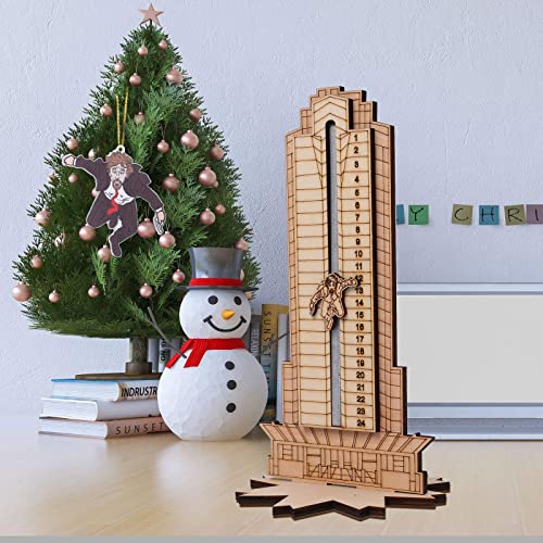 Christmas Die Hard Advent Calendar,Christmas Countdown Calendars,Christmas Hans Gruber Interactive Advent Calendar for Tabletop Decorations,Party Favors, Classroom Prizes,Xmas Gift