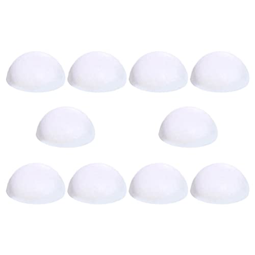 Tomaibaby Wedding Decorations 10 Pieces Foam Half Sphere Polystyrene Half Balls Shapes Christmas Balls Ornaments Art and Craft Supplies for Christmas Tree Tabletop Decoration Wedding Decor