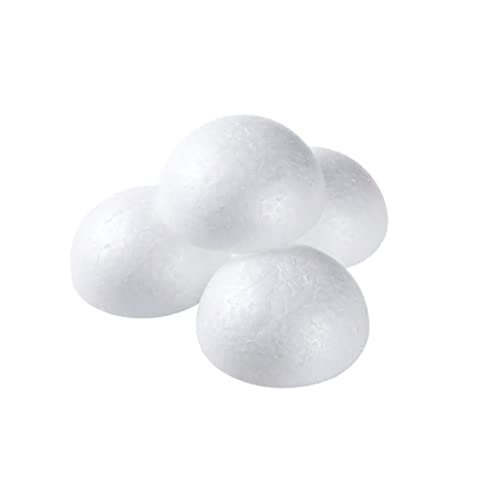 Tomaibaby Wedding Decorations 10 Pieces Foam Half Sphere Polystyrene Half Balls Shapes Christmas Balls Ornaments Art and Craft Supplies for Christmas Tree Tabletop Decoration Wedding Decor