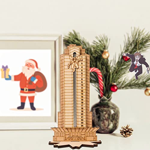 Christmas Die Hard Advent Calendar,Christmas Countdown Calendars,Christmas Hans Gruber Interactive Advent Calendar for Tabletop Decorations,Party Favors, Classroom Prizes,Xmas Gift