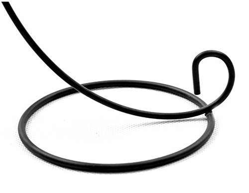 Tincogo (6 Pack) Ornament Display Stand, Black Iron Hanging Stand Rack Holder for Hanging Glass Globe Air Plant Terrarium, Witch Ball, Christmas Ornament and Home Wedding Decoration