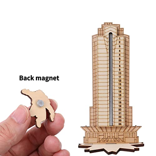 Christmas Die Hard Advent Calendar,Christmas Countdown Calendars,Christmas Hans Gruber Interactive Advent Calendar for Tabletop Decorations,Party Favors, Classroom Prizes,Xmas Gift