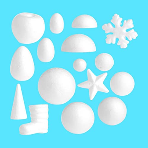 Tomaibaby Wedding Decorations 10 Pieces Foam Half Sphere Polystyrene Half Balls Shapes Christmas Balls Ornaments Art and Craft Supplies for Christmas Tree Tabletop Decoration Wedding Decor