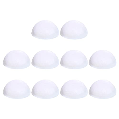 Tomaibaby Wedding Decorations 10 Pieces Foam Half Sphere Polystyrene Half Balls Shapes Christmas Balls Ornaments Art and Craft Supplies for Christmas Tree Tabletop Decoration Wedding Decor
