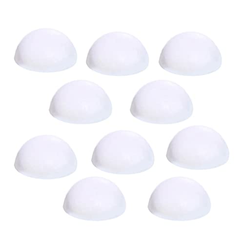 Tomaibaby Wedding Decorations 10 Pieces Foam Half Sphere Polystyrene Half Balls Shapes Christmas Balls Ornaments Art and Craft Supplies for Christmas Tree Tabletop Decoration Wedding Decor