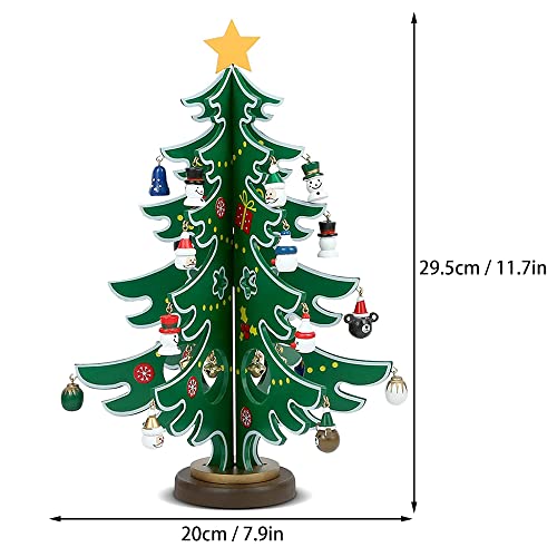 Wooden Tabletop Christmas Tree, Mini Christmas Tree, DIY Christmas Tree Decorations, Advent Calendar Tabletop Mini Wooden Christmas Tree, Children Decorations Christmas, Tabletop Xmas Tree Decor Gifts