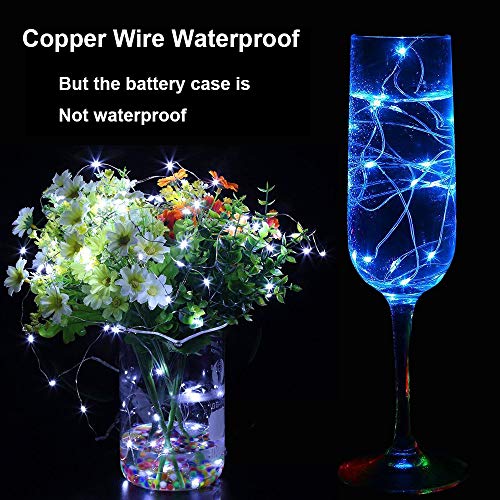 22 Pack LED Fairy Lights, 1M 10 LED Battery Operated String Lights Copper Wire Light for Home Garden Christmas Wedding Party Halloween Concerts Bars Clubs Indoor Outdoor Decoration (Cool White)
