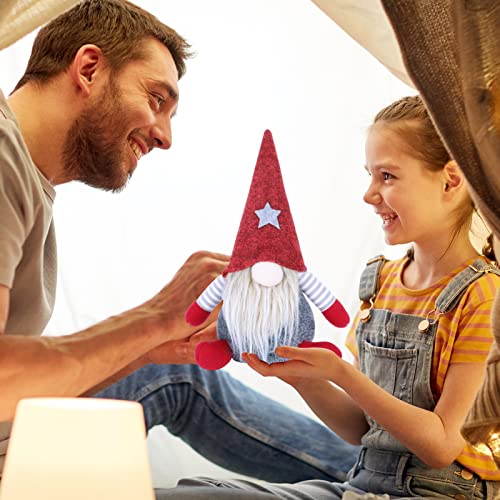 YANGTE 2 Pcs Christmas Gnomes Plush Santa, 11inch Christmas Gonk Dwarf Elf Figurines Xmas Ornaments Tabletop Decoration for Holiday Festival Supplies Plush Doll Gift