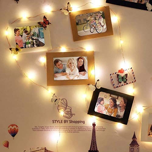 DeepDream LED Fairy String Lights,Battery Powered 200LED 20m/66Ft 8 Modes Copper Wire Waterproof Fairy Lights with Remote Timer Indoor Outdoor for Christmas,Patio,Garden, Wedding,Bedroom-Warm White