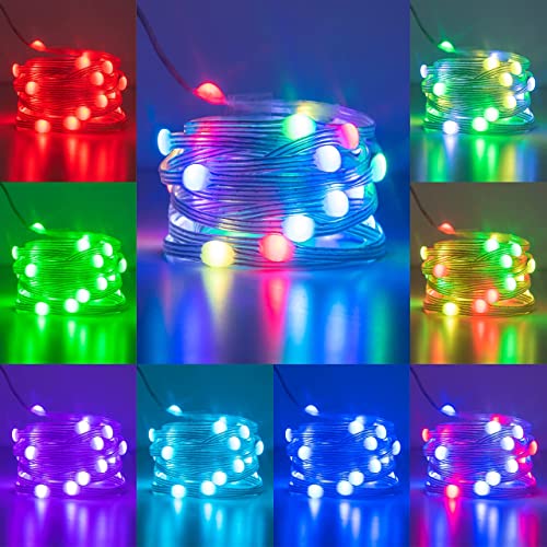 Eambrite Battery Operated Fairy Lights 3m 30 LED Colour Changing String Lights Waterproof for Indoor Outdoor Party Wedding Home Holiday Christmas Decoration