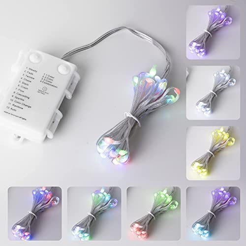 Eambrite Battery Operated Fairy Lights 3m 30 LED Colour Changing String Lights Waterproof for Indoor Outdoor Party Wedding Home Holiday Christmas Decoration