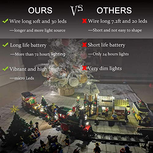 ANGMLN 2 Pack Fairy String Lights Battery Operated 3M 30LED Copper Wire Firefly Small led Lights Starry String Lights DIY Wedding Party Jars Home Garden Indoor Outdoor Decor (Warm White)