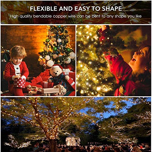 Uoging LED String Lights 20 Pack 1M 10 LED Fairy Lights, Battery Operated Copper Wire Lights for Bedroom Christmas Wedding Party Festival Decoration Outdoor Camping