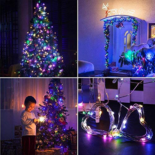 [12 Pack]Ooklee® Fairy Bottle Lights Battery Operated, 2m 20 LED Copper Wire String Light, Rainbow Twinkle Starry Lighting for Table Party Wedding Indoor Jar Garden Christmas Decorations(Multi Colour)