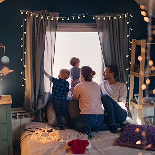 Fairy Lights Battery Operated Outdoor Lights 20FT 40 LED Globe String Lights Indoor Outdoor Waterproof Twinkle Christmas Lights for Garden Patio Gazebo Balcony Bedroom Xmax Tree Decorations Warm White