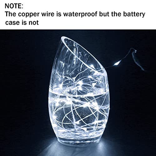 Melofo 10 Pack LED Fairy String Lights 3M/30 LEDs Battery Operated String Lights 3 Twinkle Lighting Modes Copper Wire Lights for Holiday Wedding Birthday Christmas Party Gifts Wine Bottle Decorations