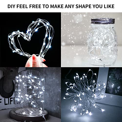 Melofo 10 Pack LED Fairy String Lights 3M/30 LEDs Battery Operated String Lights 3 Twinkle Lighting Modes Copper Wire Lights for Holiday Wedding Birthday Christmas Party Gifts Wine Bottle Decorations