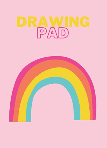 Drawing Pad: A4 100 page Rainbow drawing pad scrapbook for children
