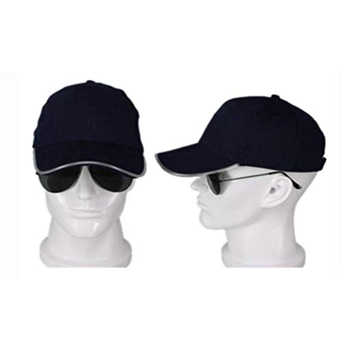 Oyria Unisex Athletic Black Fabric LED Baseball Cap, Adjustable Light Up Hat Sports Travel Party Club Cap with LED Light Brim,Baseball Golf Hip-hop Sports Flash Cap,Colorful