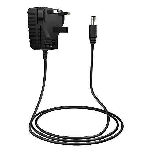 12V 1A Power Adapter, 4.9ft AC 100-240V to DC 12V 1A Power Supply Adapter. 12W Adapter for LED Strip Lights, Audio/Video, Router, DC Connector Jack 5.5mmx2.1mm, UK Plug