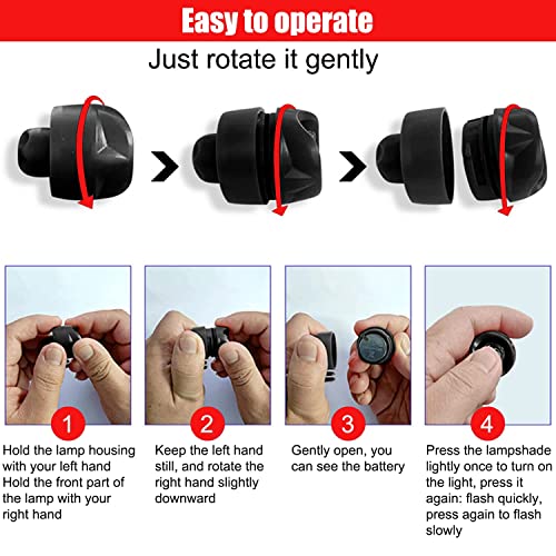 2 Pcs Croc Lights, Headlights for Croc Shoes Clog Shoes, Croc Shoes Lights for Dog Walking, IPX5 Waterproof with 3 Light Modes Headlights, Holiday ＆ Birthday Gifts for Adults Children (Black)