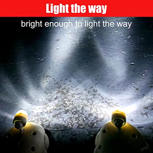 2 Pcs Croc Lights, Headlights for Croc Shoes Clog Shoes, Croc Shoes Lights for Dog Walking, IPX5 Waterproof with 3 Light Modes Headlights, Holiday ＆ Birthday Gifts for Adults Children (Black)