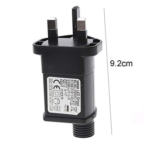 KLOVA Universal EU US UK Plug AC to DC 4.5V 800mA 2pin Class 2 Power Supply Adapter for LED Lights Battery Eliminator and more Devices