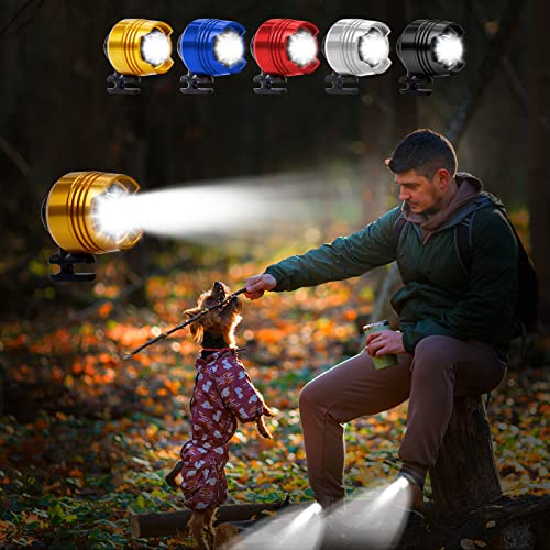 Pipihome 2Pcs Headlights for Croc Shoes, IPX5 Waterproof with 3 Light Modes, Small Lights for Croc Shoe Decoration Charms Funny Shoe Accessories, Christmas Birthday Gift for Adults and Kids (Gold)