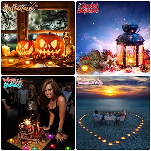 Submersible Led Light, 12pcs Mini led Lights Waterproof RGB Small Tea Lights with Remote for Aquarium Pool Garden Vase Pond, Party Christmas Decorations